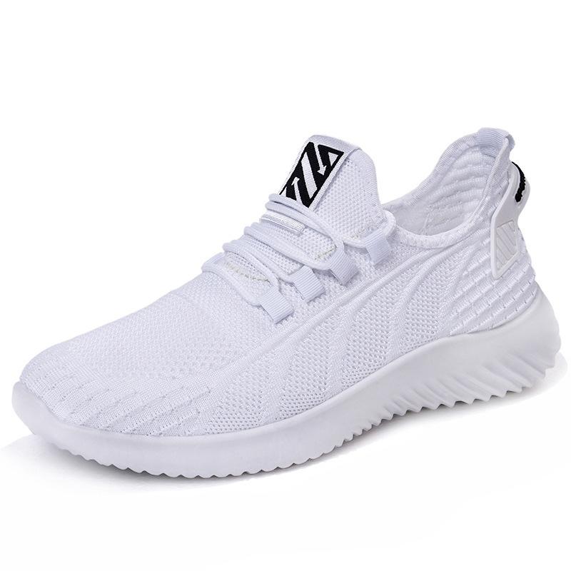 2024 Spring Breathable Casual Sports Shoes Soft Sole Men's Non-slip Running Single Shoes Middle-aged Men's Casual Shoes