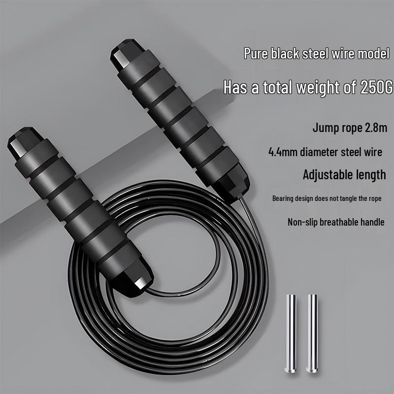 Weighted Steel Jump Rope for Fitness and Professional Training