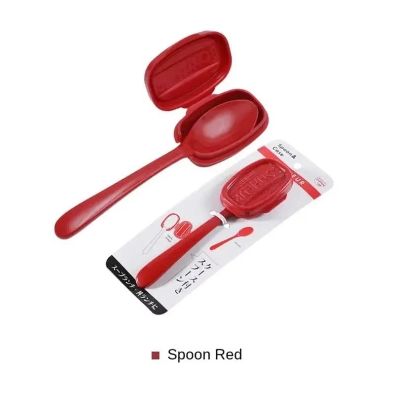 

Импортная бытовая эмалированная ложка для посуды с крышкой из Японии, переносная посуда из пищевого пластика 20x8x2cm коричневый