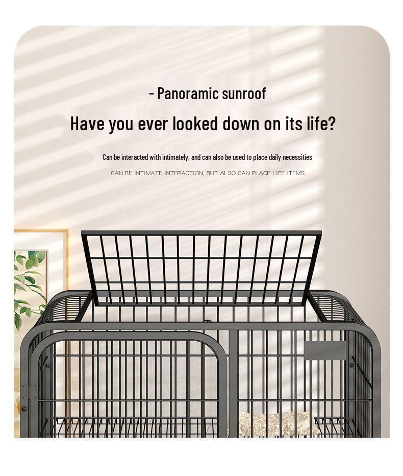 Large Double-Layer Indoor Cat Villa: Space-Saving, Portable Cage with Nest