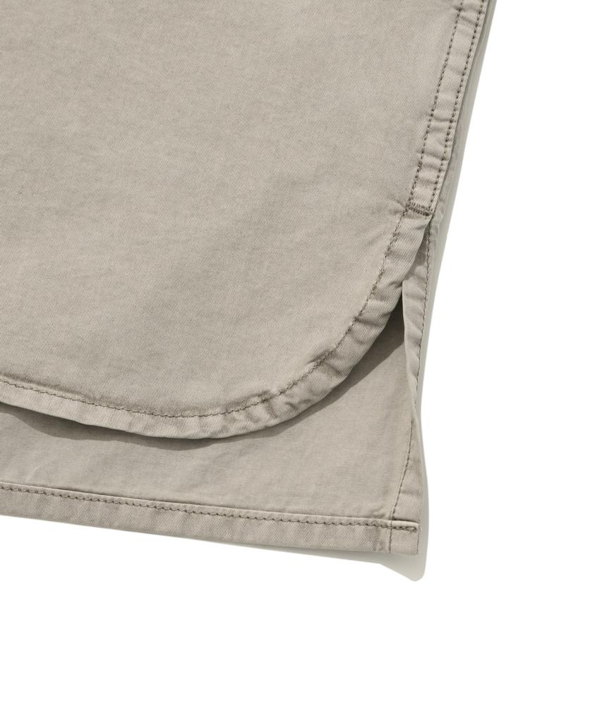 COVERNAT Pocket Dyed Shirt Light Gray