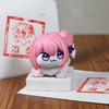 Game Character Figure Seal PVC Cartoon Anime Girl Figurine Stamp Desktop Decoration Game Fans