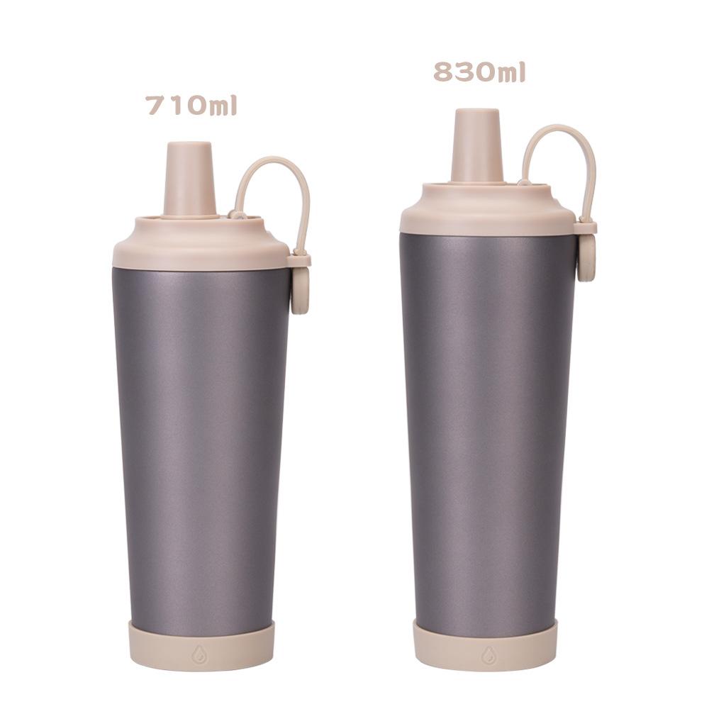 710Ml Titanium Cup Pure Titanium Thermos Cup Double-Layer Simple High-End Water Cup High Value Pure Titanium Cup Inside And Outside