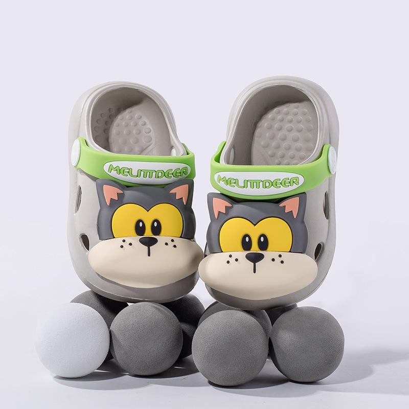 

Boy s Cute Cartoon Shoes, Girl s Soft-soled Slippers 130 серый