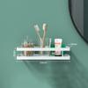 White/Black Bathroom Shelf Wall Mounted Shower Storage Rack Stainless Steel Bath Shampoo Holder Basket Holder Bath accessories