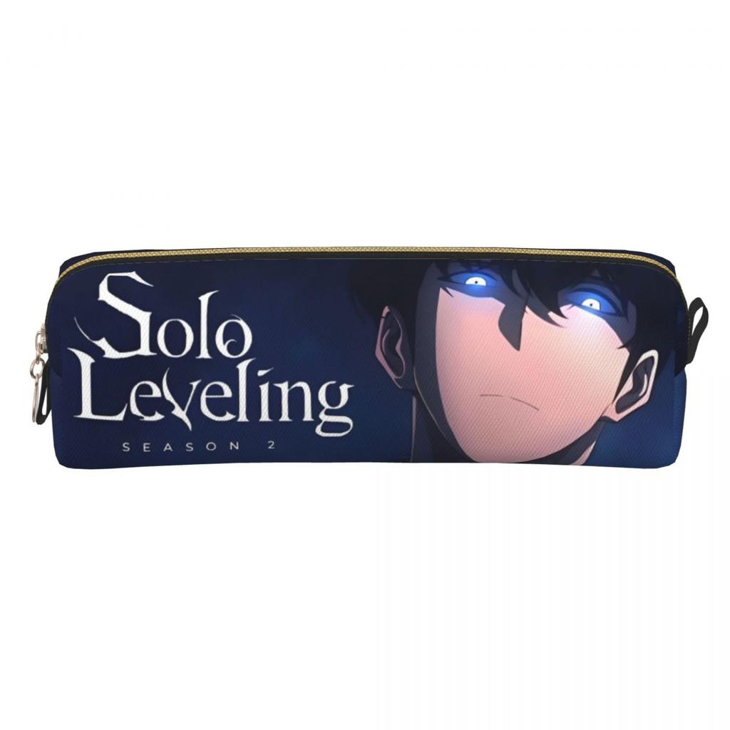 Creative S-Solo L-Leveling Anime Pencil Cases Pencilcases Pen for Student Big Capacity Bag Students School Gift Stationery