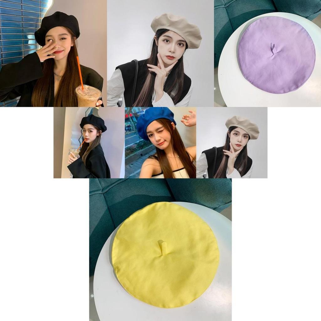 Retro Cotton Beret Hat For Women Classic British Style Fashion Fall Cap