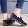 New Spring Autumn Women Moccasins Suede Leather Flats Square Toe Comfortable Slip-On Shoes Fall Casual Apricot Loafers Lady