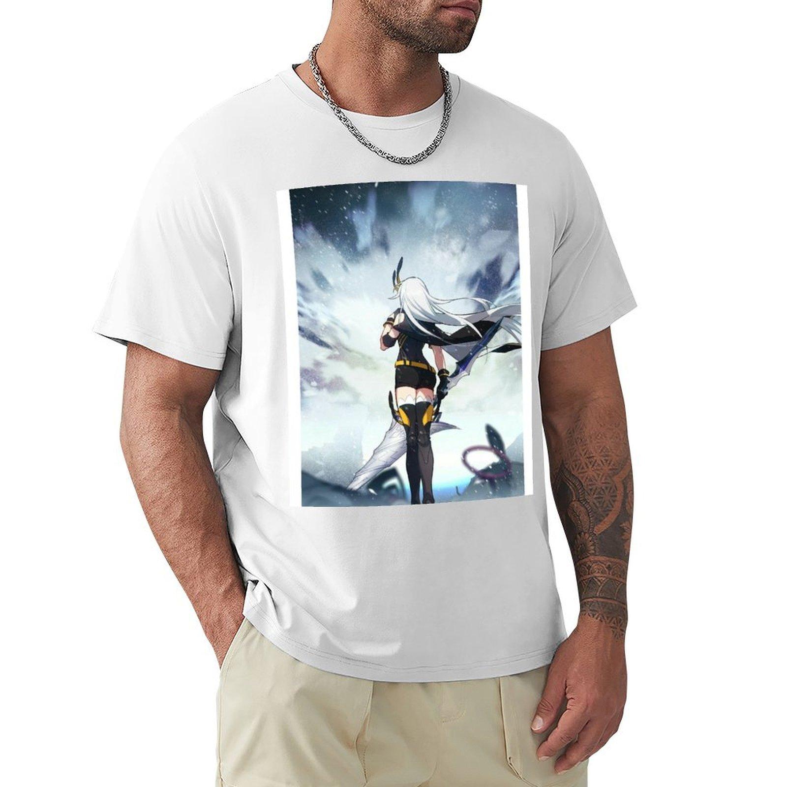 Kiana kaslana TShirt clothes boys animal print Mens tshirt S