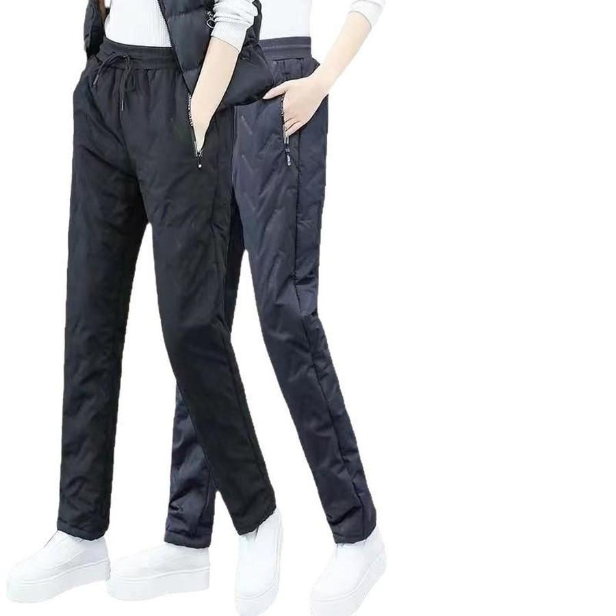 Women's Winter Fleece Lined Thick Windproof Sherpa Fleece Pants