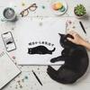 Funny Japanese Lazy Cat Graphic T Shirt Cute I'll Start Tomorrow Cat Meme Short-sleeved Tee Casual Versatile Top for Women Men