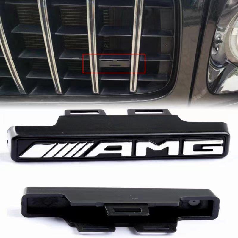 GDX2  3D ABS Car Emblem Front Grille Badge Decoration Sticker For Mercedes benz W212 W210 W205 Gla Glc Cls Interior Mouldings CKZTS