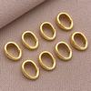 Mixed 10/20pcs Copper Plated Real Golden Thick Silvery White Golden Melon Seed Buckle Set, DIY Jewelry Making Accessories