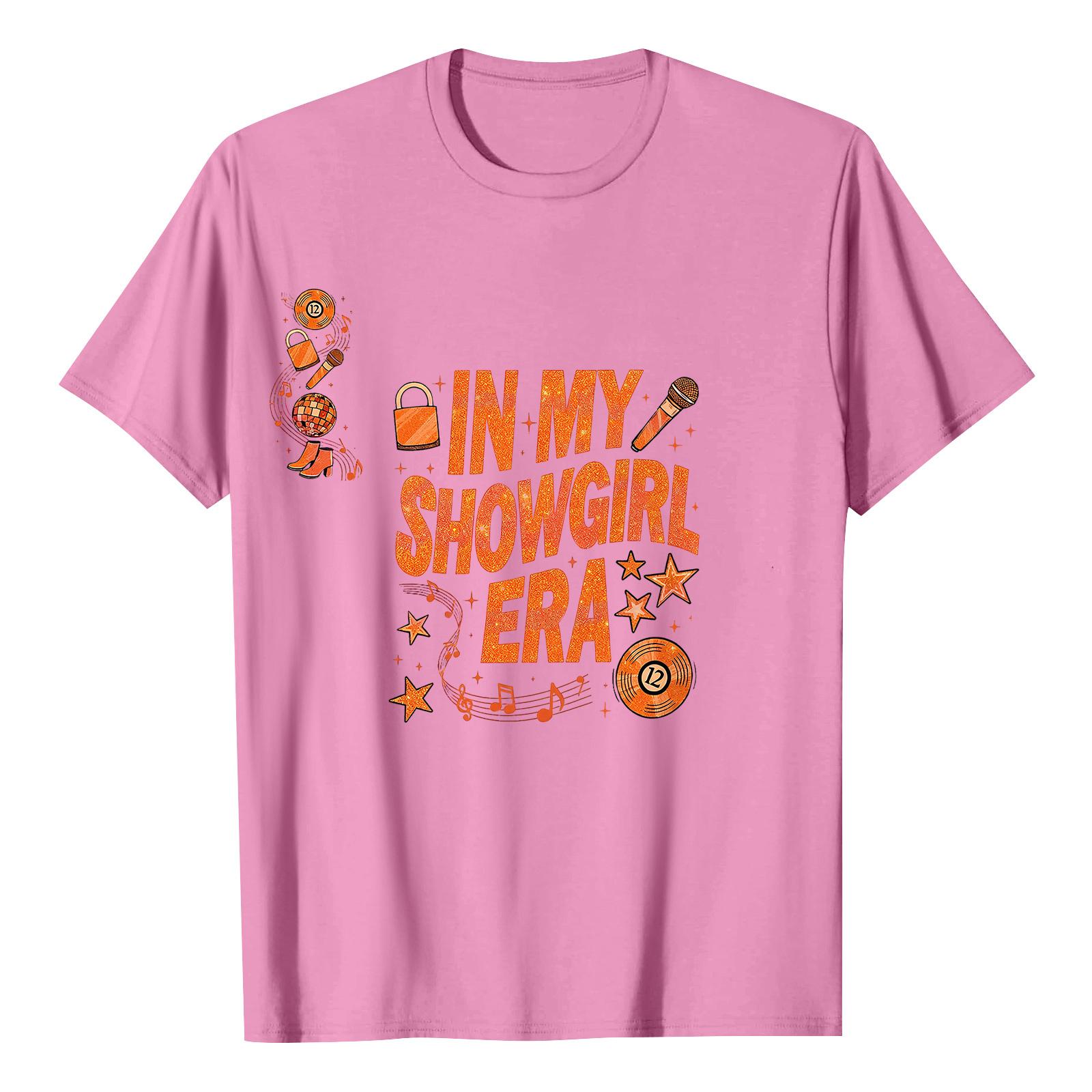 

Унисекс Повседневная футболка с коротким рукавом и принтом букв S розовый