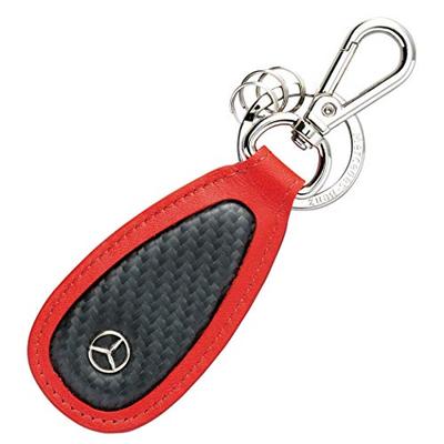 [Coleção Mercedes-Benz] Chaveiro Genuíno Carbono Macio Vermelho