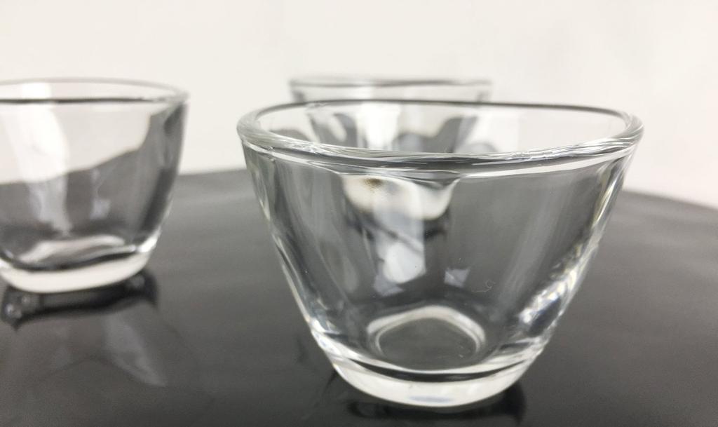 ADERIA Hand-Bound Ginjo Sake Cups, Set of 6, 90ml Each, Dishwasher Safe, Made In Japan, P6614. These Sake Cups Are Perfect for Drinking Sake, and Are
