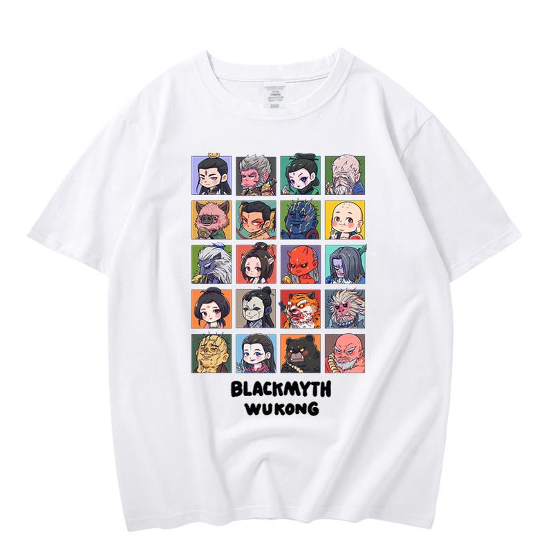 Game Shirt Black Myth Wukong Printed Tee Unisex Unisex Polyester Material Cheap Short Sleeve Graphic T Shirts Unisex Clothes
