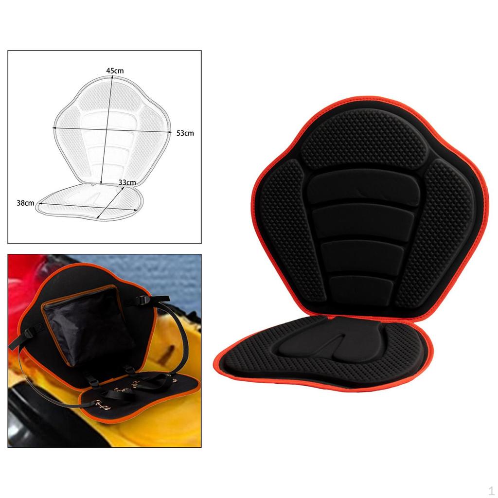 Canoe Backrest Seat with Supportive Cushion for Kayaking And Camping