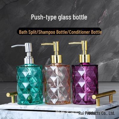 Multicolor Travel Bottle Set for Shampoo, Bath, Shower Gel, Hand Soap, Lotion - Press-Top, Refillable, Portable.