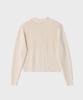 NOIRER Boucle Zip-Up Cardigan (Ivory)