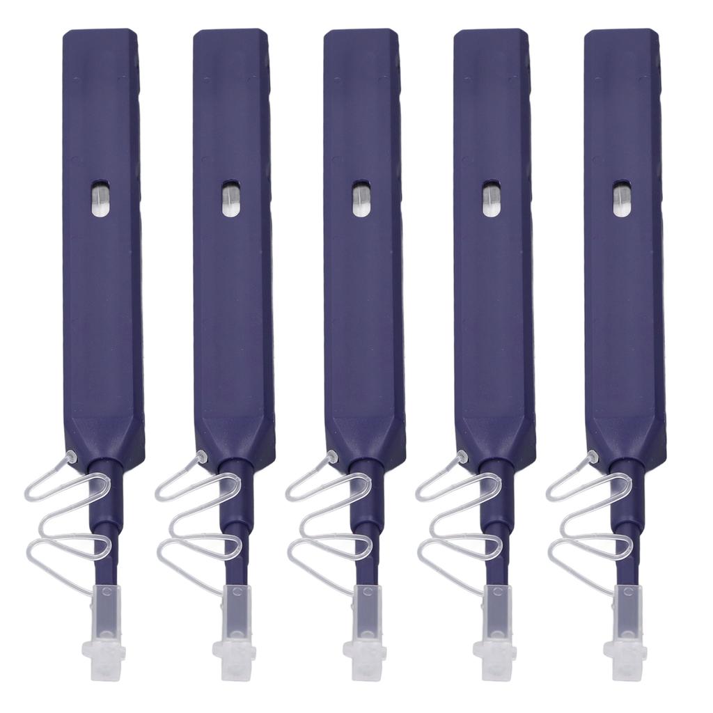5Pcs Fiber Optic Cleaner Pen LC MU Connector End Cleaning for Dia 1.25mm Ferrules SC FC ST 800+