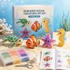 Tiny 3D Beaded Animal DIY Kit, Cute Mini Sea Life Beads Embroidery Kit, Handmade Bead Art Craft Making Set for Adults, Craft Lovers