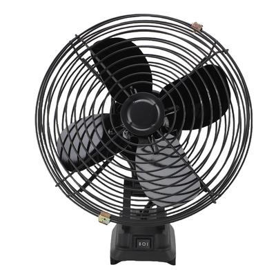 Ventilator portabil fără fir pentru șantier, compatibil cu bateria BL1840, portabil, 35W, 4000 RPM, 8 inch, pale metalice, 2 porturi USB, șantier, exterior