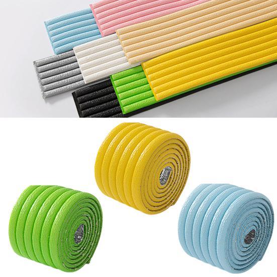 Bandă Anticoliune pentru Protecția Copiilor 200x10CM Decupabilă Autoadezivă 8MM Grosime Protecție de Siguranță din Spumă Bara de Protecție Colț Mobilier Margine Birou Masă