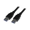 USB 3.0 AA Stecker-Stecker-Kabel 2 m schwarz