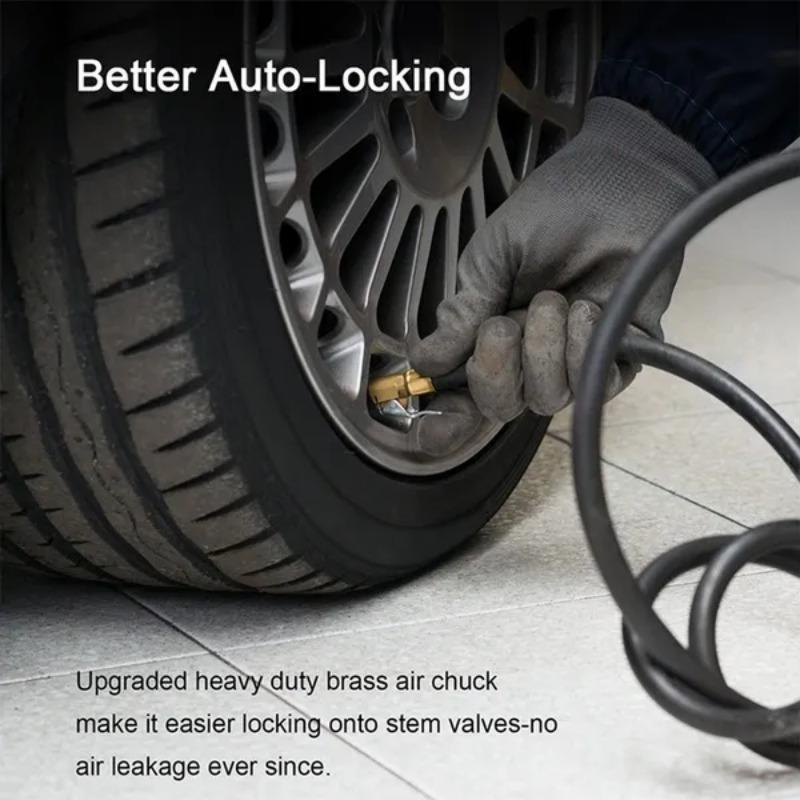 Copper Inflatable Tyre Inflator Valve, Car Quick Clip Tire Chuck Tail Plug, Durable Tire Accessory for Vehicle Maintenance
