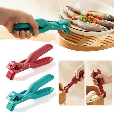 Silicone Anti-Scalding Clip Multi-Purpose Bowl Holder Clamp Practical Plate Lifter Plate Dish Pan Gripper Kitchen Accessories