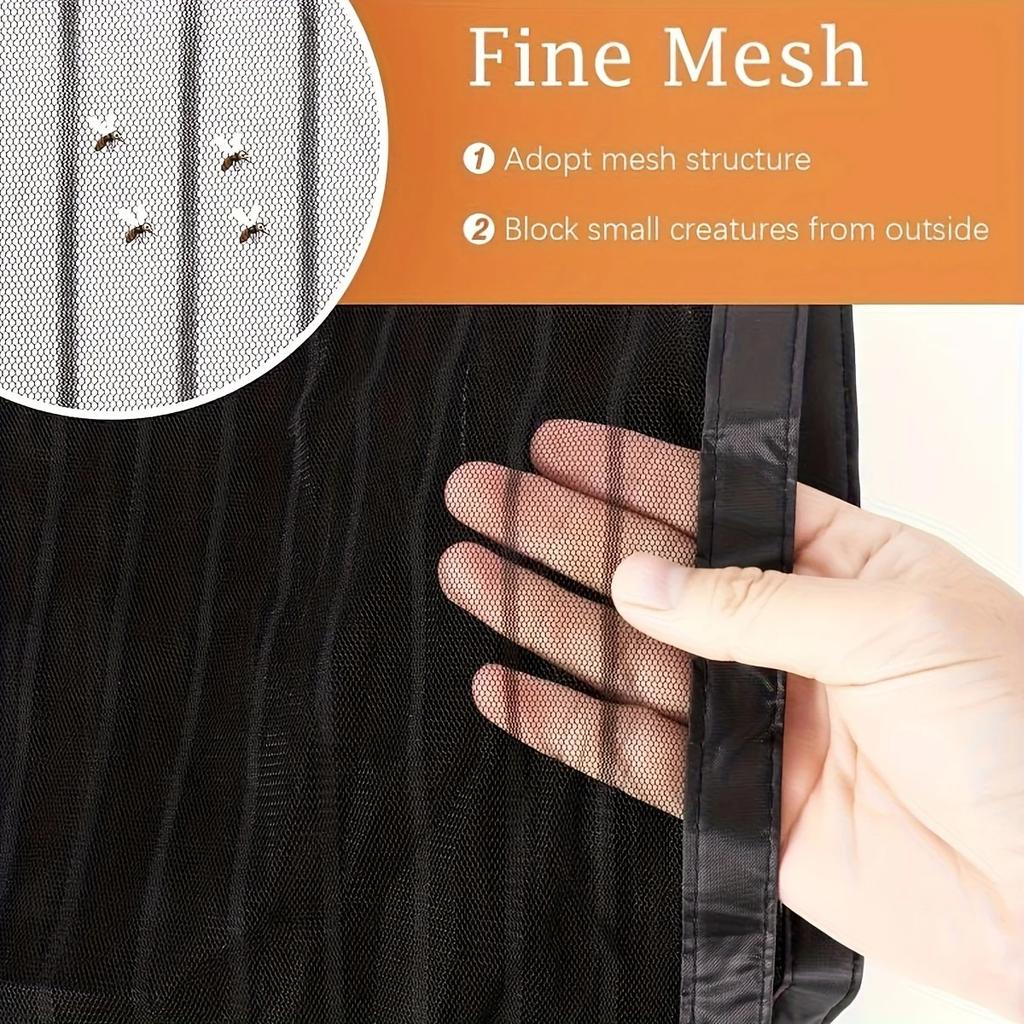 Summer Magnetic Door Curtain - Mosquito Resistant, Soft Yarn Mesh, Multiple Sizes, Easy Install for Home