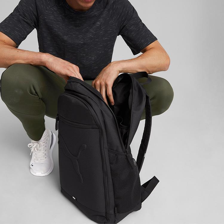Puma New Sports Casual Fabric Backpack Unisex Backpacks Black 079136-01
