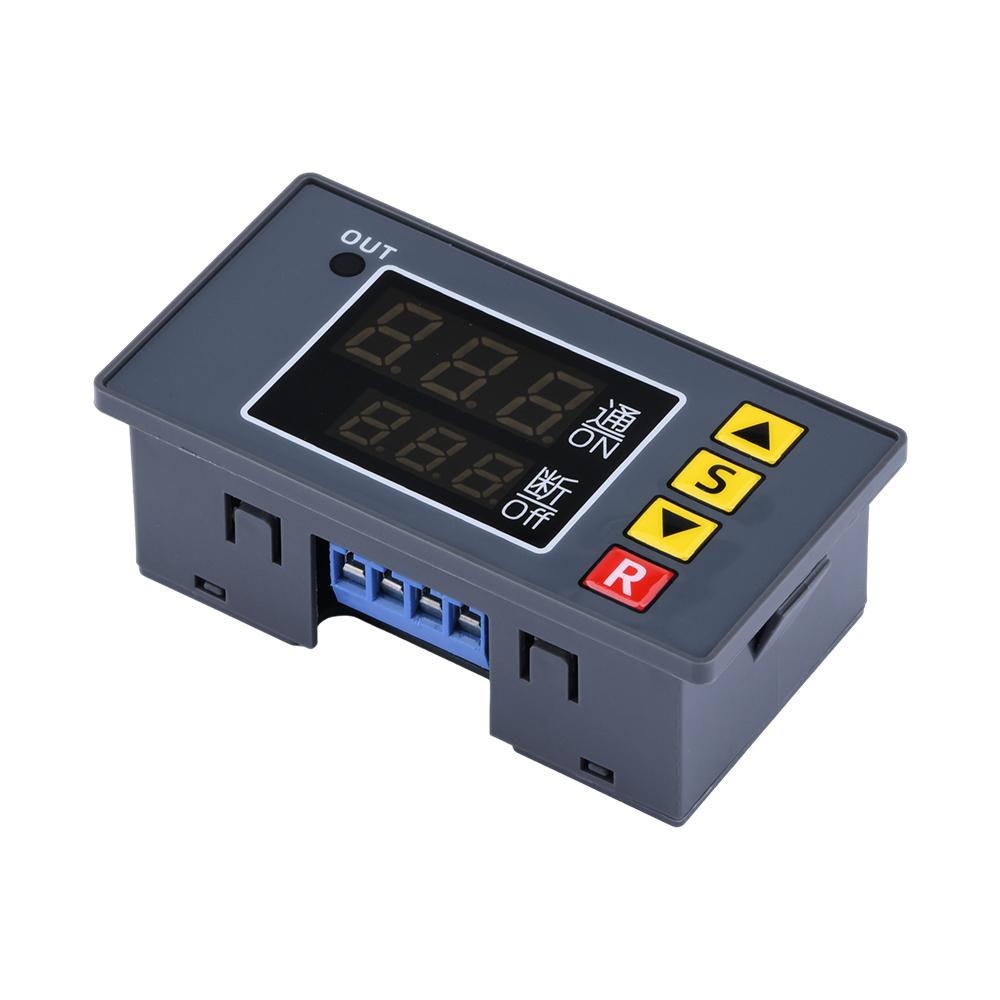 AC 110V 220V DC 12V Digital Time Delay Relay LED Display Cycle Timer Control Switch Adjustable Timing Relay Time Delay Switch