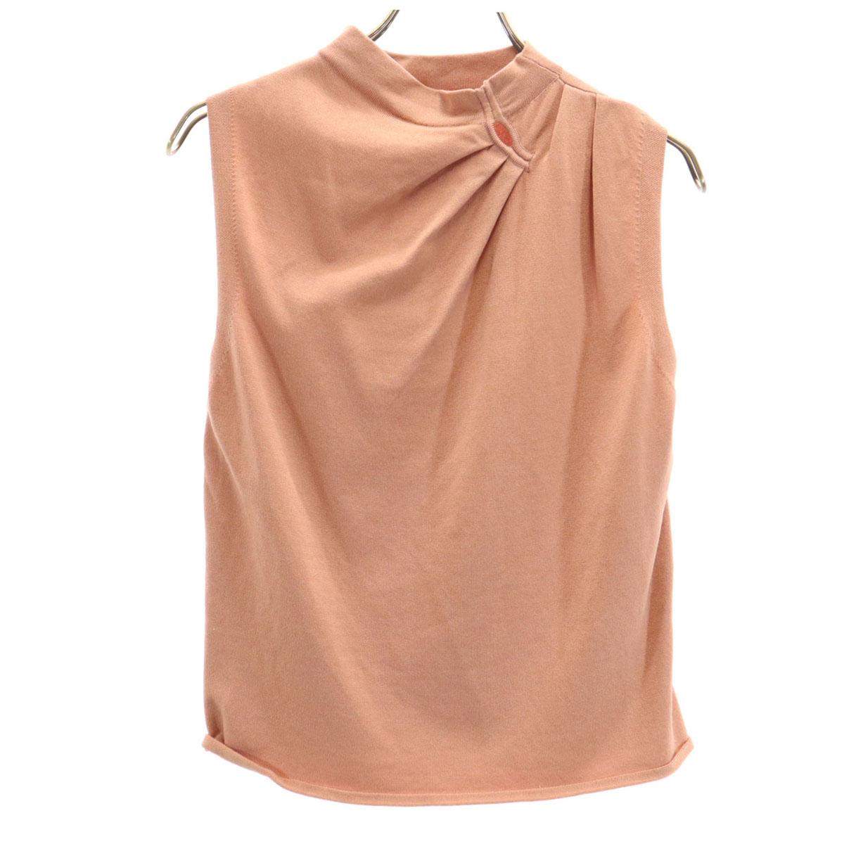 

eimy istoire Вязаный топ без рукавов Розово-коричневый Женский Б/у