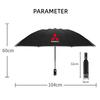 Cxntej1 Automatic Umbrella with Reflective Stripe Led Light For Mitsubishi Outlander Lancer 9 X EX ASX Pajero L2 Colt Eclipse Ralliart T