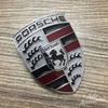 Metal Stickers Car Styling Decor 3D Creative Modified Decal For Porsche Cayenne Panamera Macan 911 718 Taycan Boxster Cayman 918