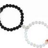 1 Pair Woman Man Crystal Beaded Bracelet Decor Jewelry Bracelets Gift Bangle Dressing Up Accessory Party Working