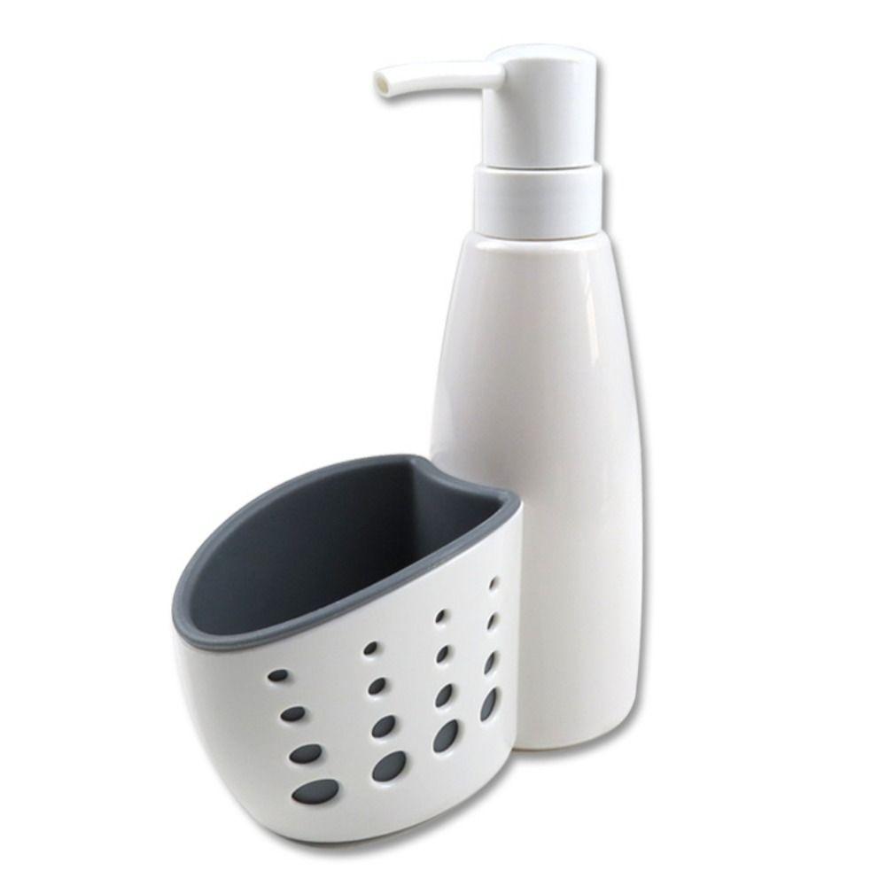 400ml Liquid Dispenser Anti-slip Sponge Holder Convenient Detergent Storage Box  Washbasin