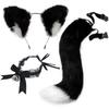 New! High Quality For Props Cat Fox Plush Tails Role Play Halloween Partyaccessories Anime Animal Tail Cosplay Costumes