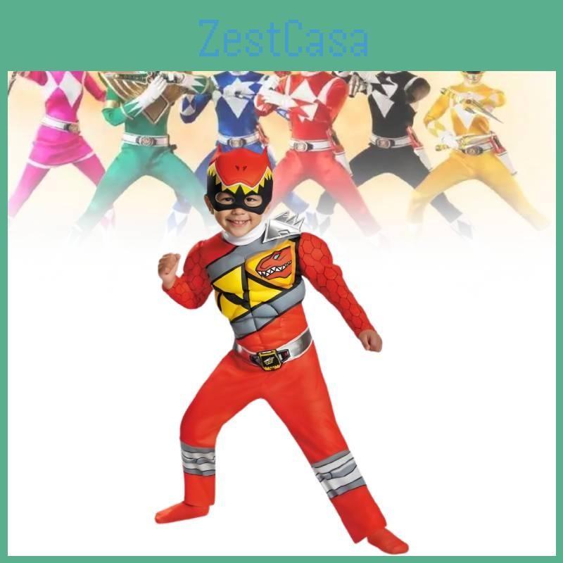 Kostium Cosplay Power Mighty Morphin Rangers Kombinezon Dzieci Prezent na Halloween Impreza