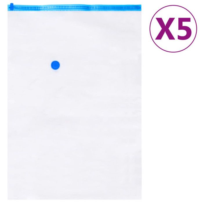 VidaXL Sacs de voyage sous vide Sacs de vêtements 2 tailles 10 pcs