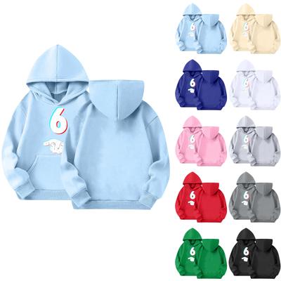 Cute Hoodies For Teen Children Trendy Preppy Hooded Sweatshirts Oversized Long Sleeve Shirts Clothes For Children