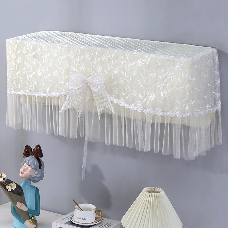 1pc Conditioner Cover Prevent Direct Blowing Bow-Tie Windshield Curtain Hanging Air Dust-proof