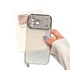 Compatible with Apple: Luxury Glitter Acrylic Phone Case for iPhone 16/17 Pro Max. Electroplated Lens with Large Window.