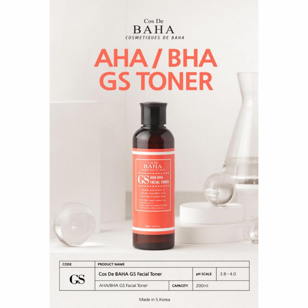 

Cos De BAHA Тоник для лица AHA/BHA 200 мл (GS)
