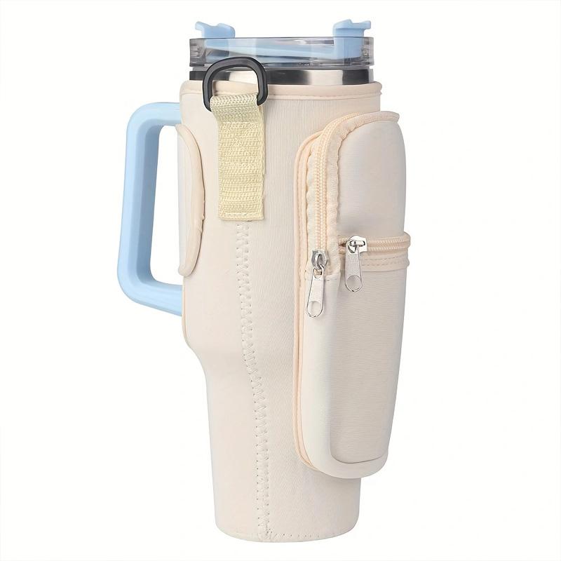 IJs Moedig Bekerhoes, inclusief twee opbergzakjes (kan mobiele telefoons en diverse spullen bevatten) geschikt voor 30oz en 40oz bekers