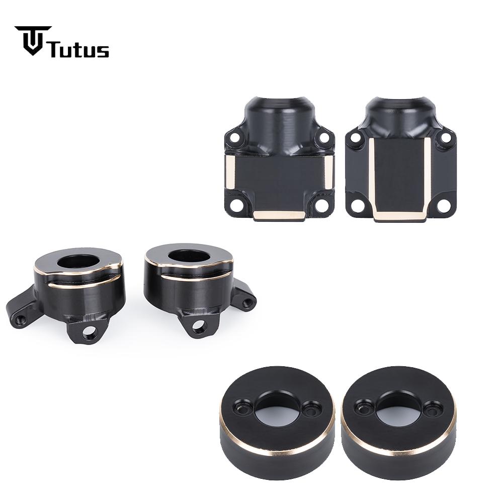 1/30 Axial SCX30  Brass Upgrade Set - Steering KnucklesCup Bridge Cover Rear Axle Counterweight for SCX30 Car Slot Racing Parts