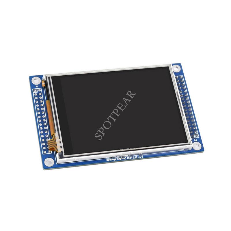 3.2" TFT LCD Color Resistive Touchscreen, 320x240 Resolution