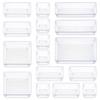 Lismyakey Drawer Storage Divider Small Item Storage Storage Freely Kitchen Organization Dividers, Trays, Boxes, 16-Piece Set, PET, Multi-purpose,